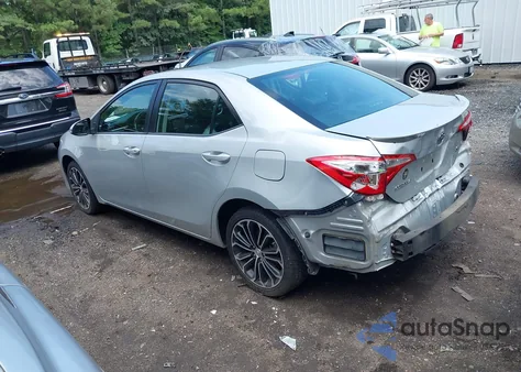 2016 Toyota Corolla S Plus из США, поврежденный, VIN 2T1BURHE0GC745199